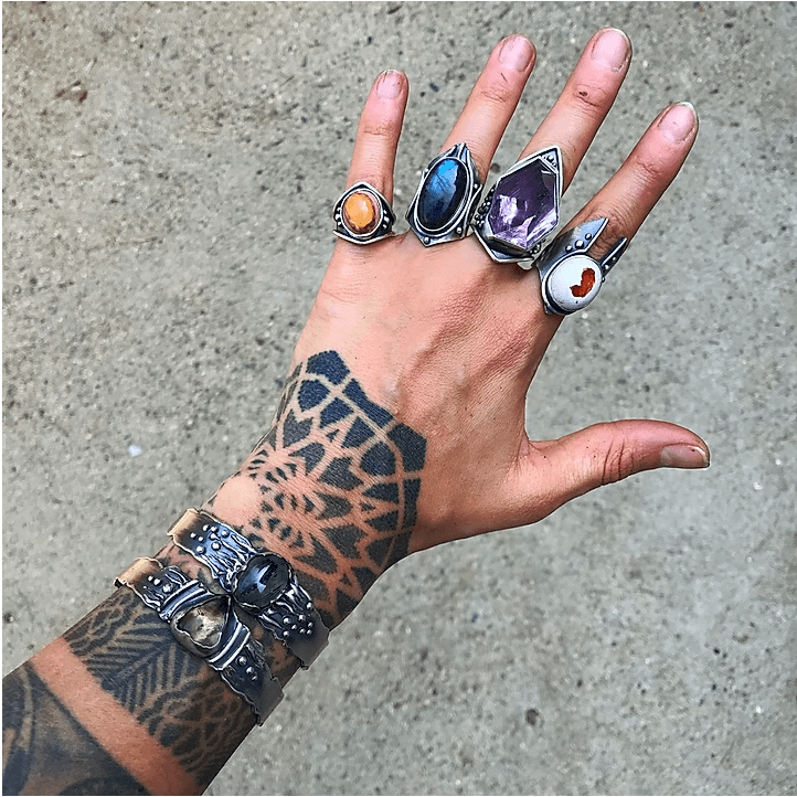 In with the magic of the May Flower Moon and awesome wares of the Oddities Flea Market... - acid-queen-jewelry