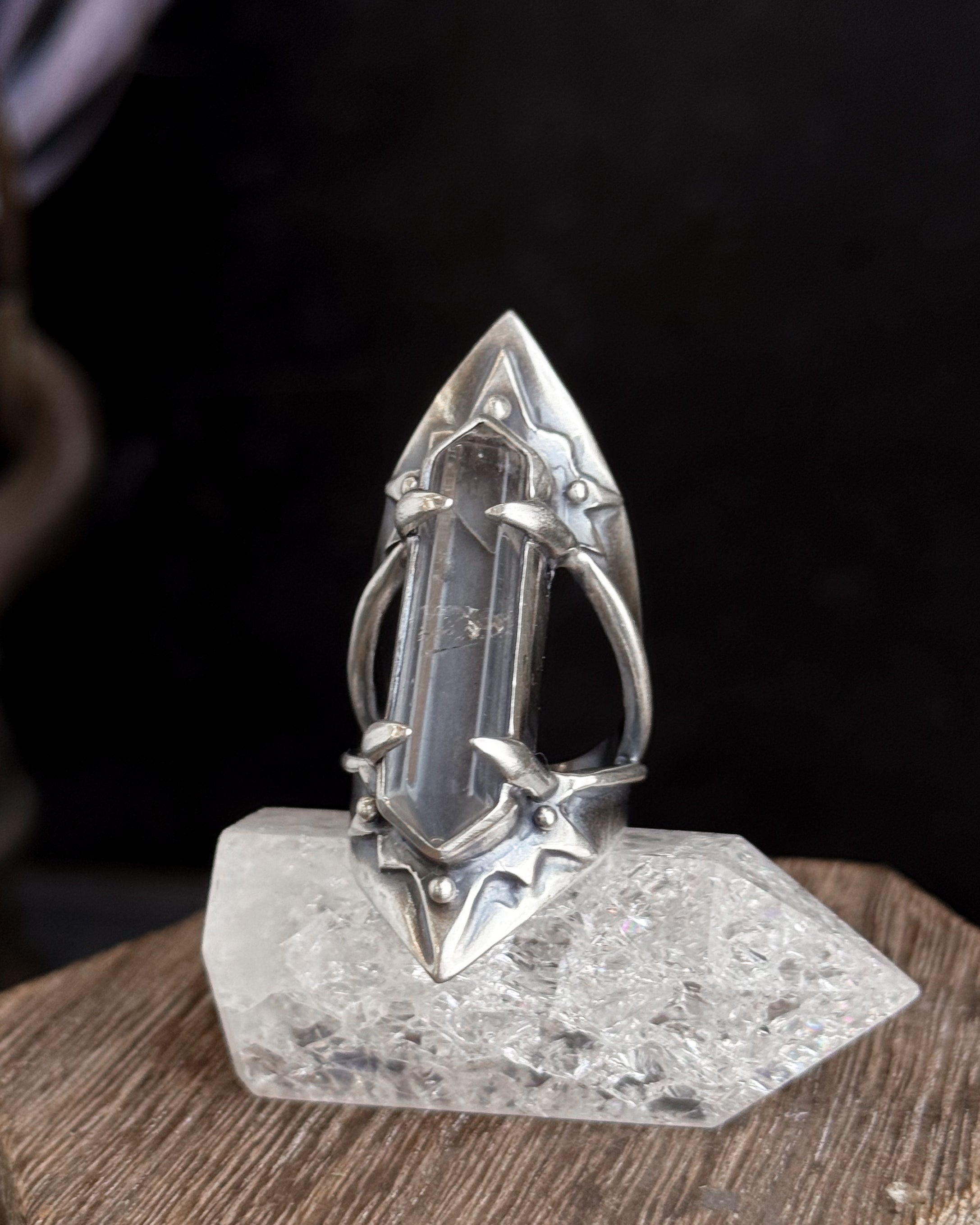 Starburst Amplifier Ring // Quartz - Size 9 - Acid Queen Jewelry