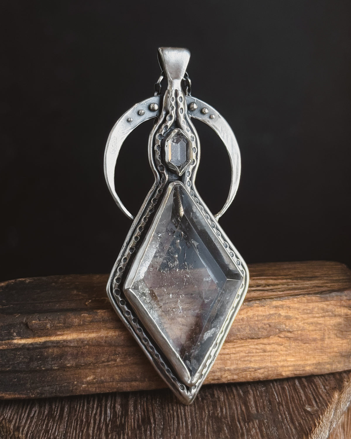 Moon Sorceress Necklace | Quartz + Sterling Silver