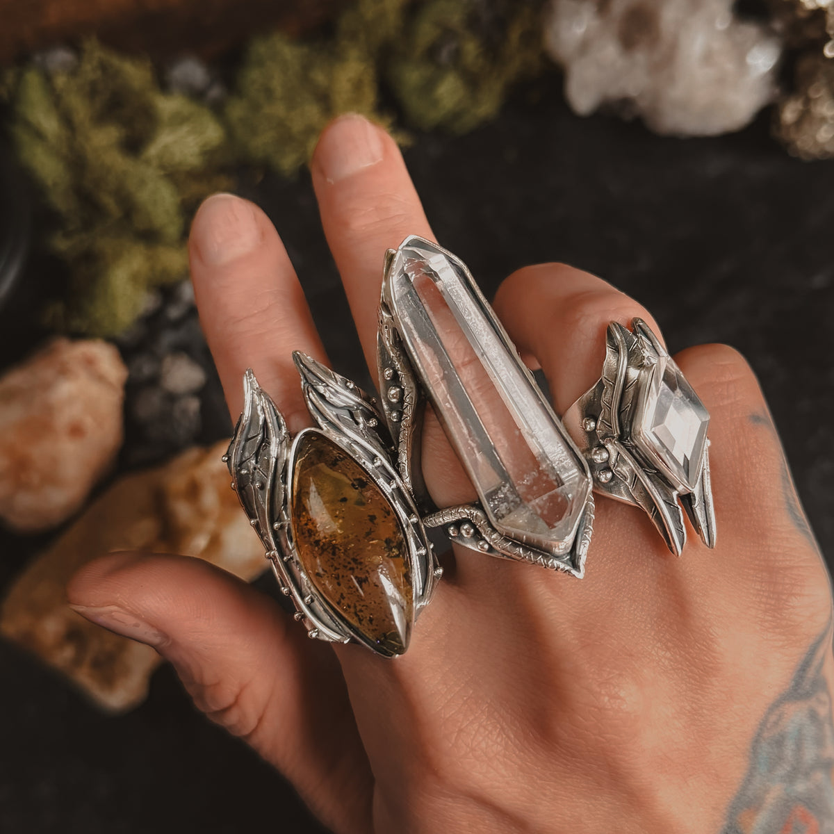 Serpent Amplifier Ring // Quartz