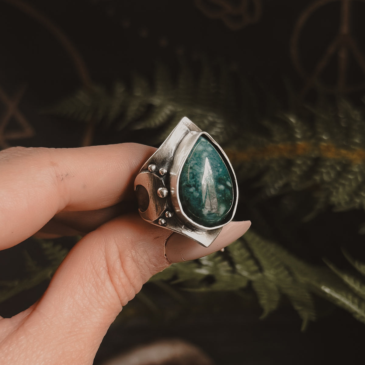 Moon Warrior Ring // Emerald