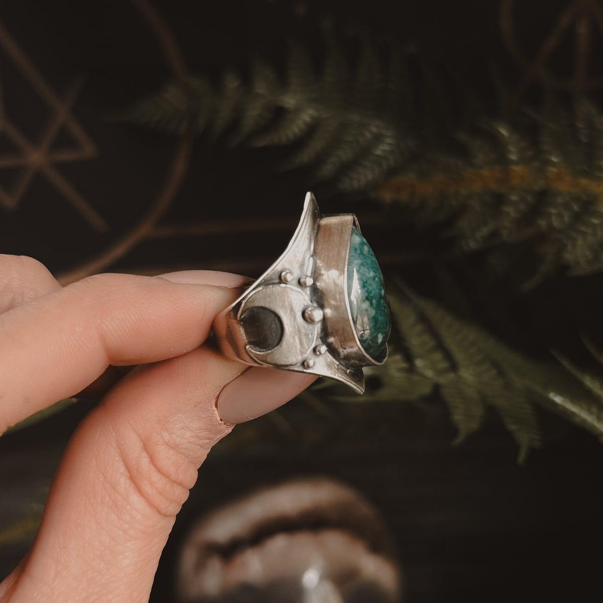 Moon Warrior Ring // Emerald