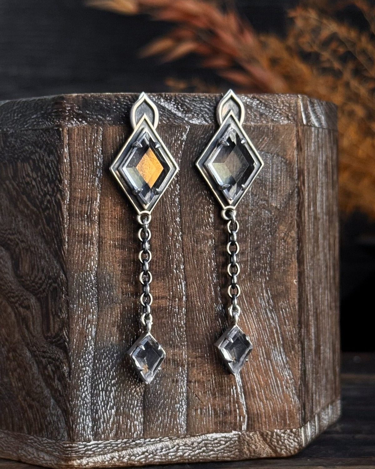 Dream Drop Earrings // Clear Quartz - Acid Queen Jewelry