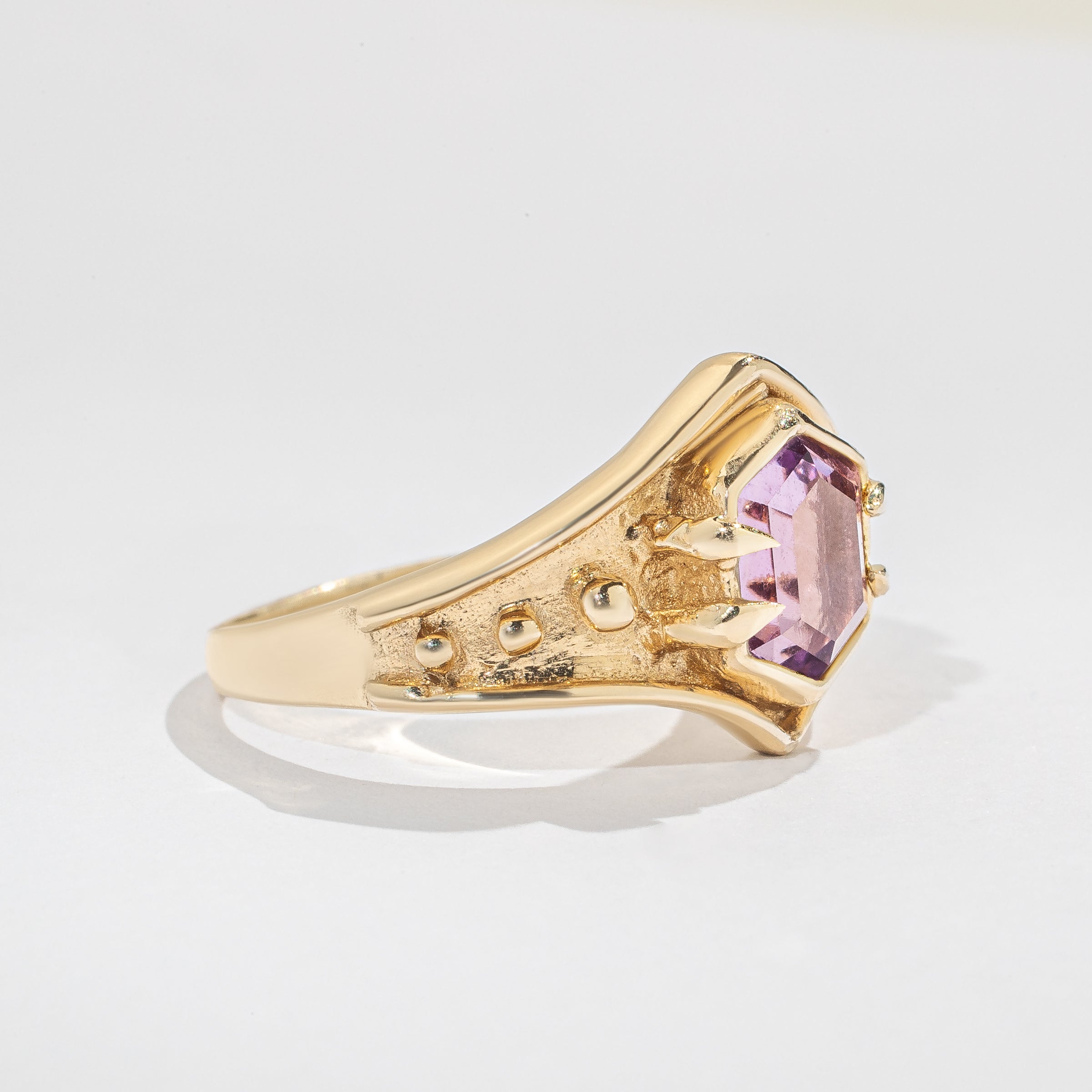 Venus Ring - Amethyst - 14K Gold - Acid Queen Jewelry