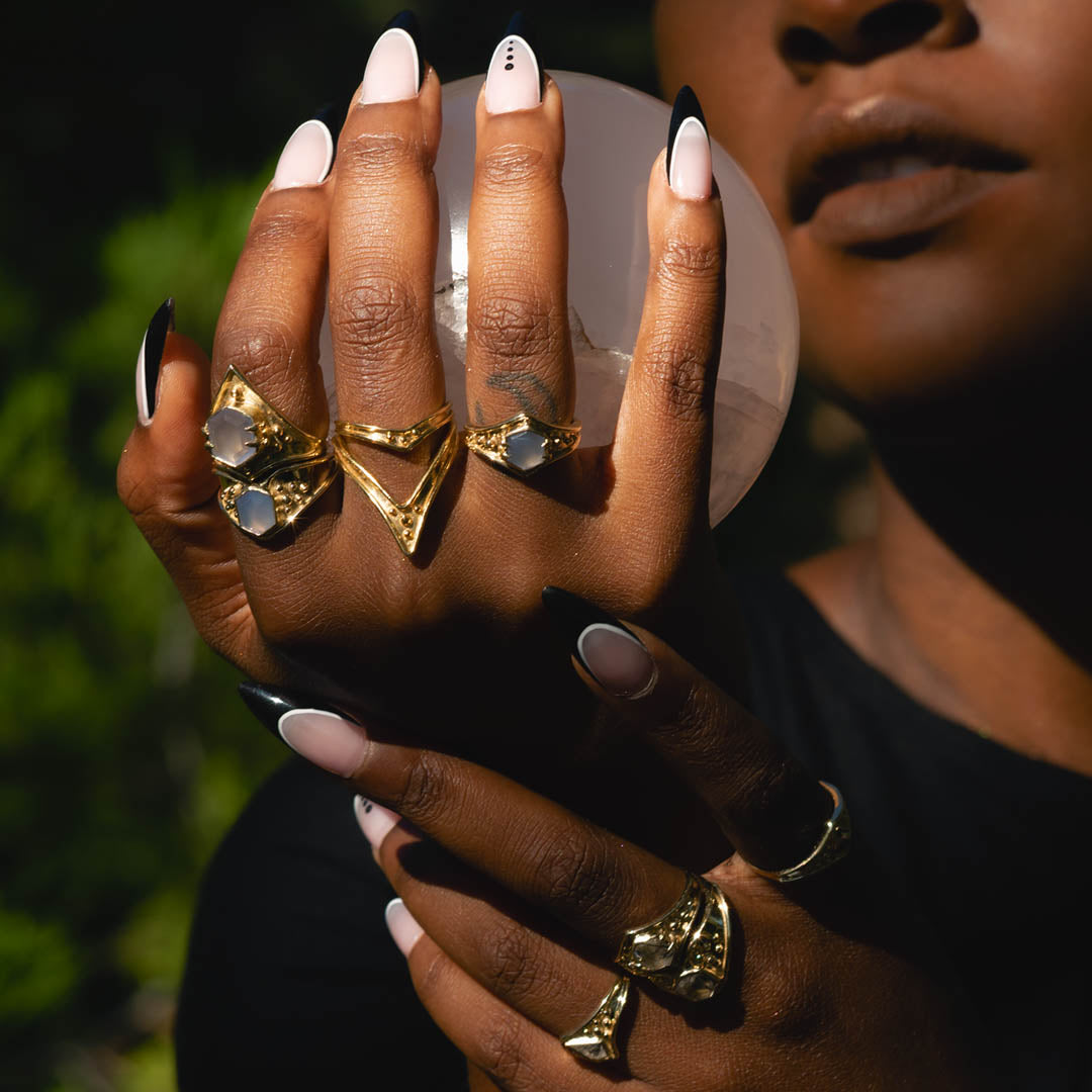 Aurora Ring - Stacker Ring - 14K Gold - Acid Queen Jewelry