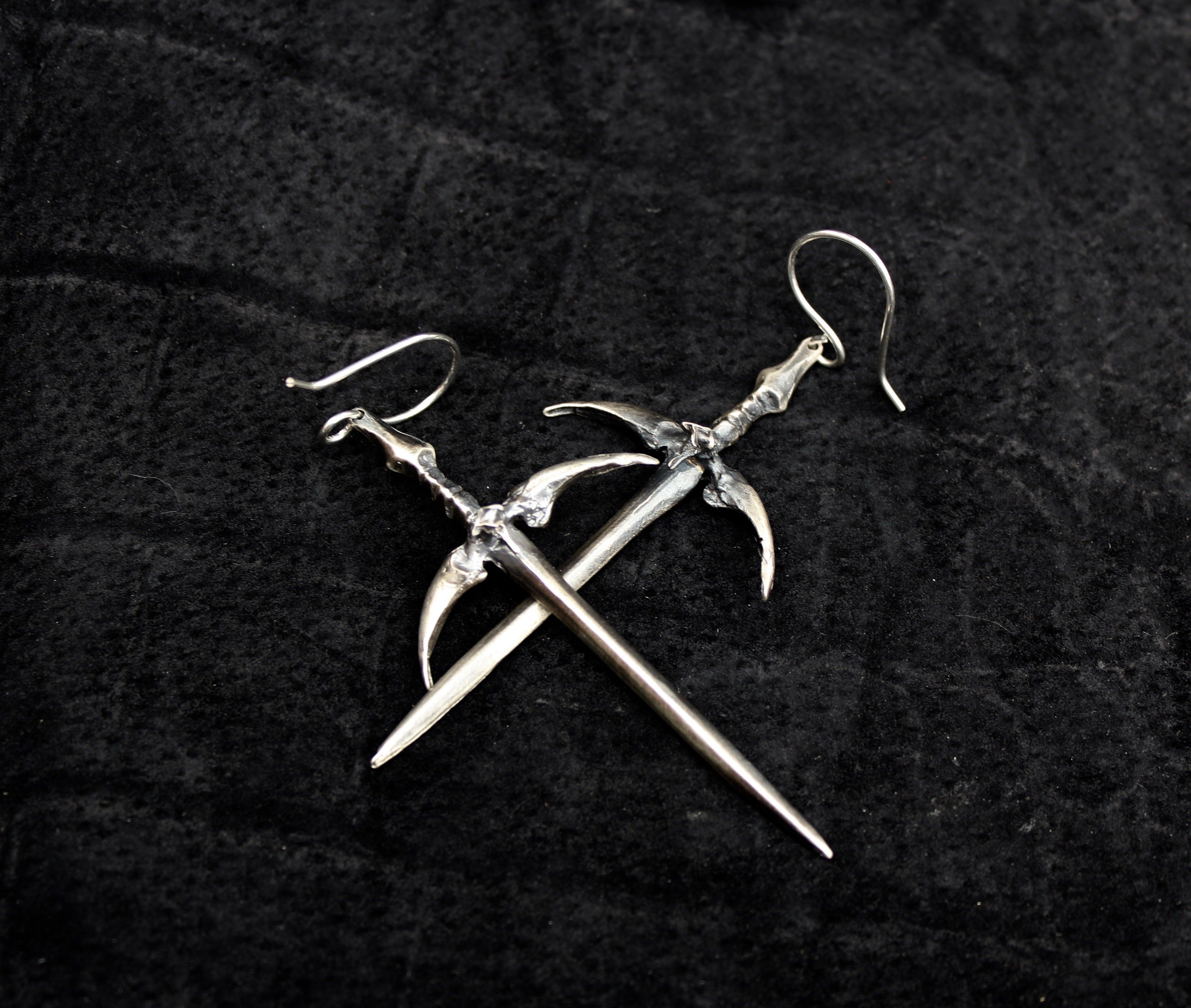 Sorcerer Sword Dangles - Acid Queen Jewelry
