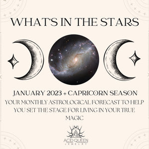WHAT'S IN THE STARS: JANUARY 2023 + CAPRICORN ZODIAC BIRTHSTONES