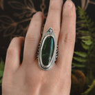 Trails Shield Ring // Jade - Size 9.5 - Acid Queen Jewelry