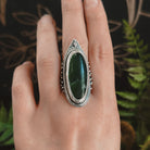 Trails Shield Ring // Jade - Size 9.5 - Acid Queen Jewelry