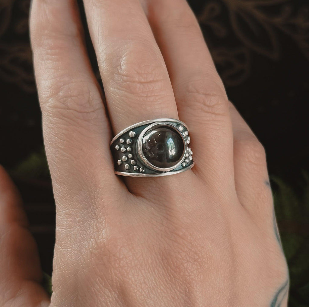 Ursa Ring // Smoky Quartz - Acid Queen Jewelry