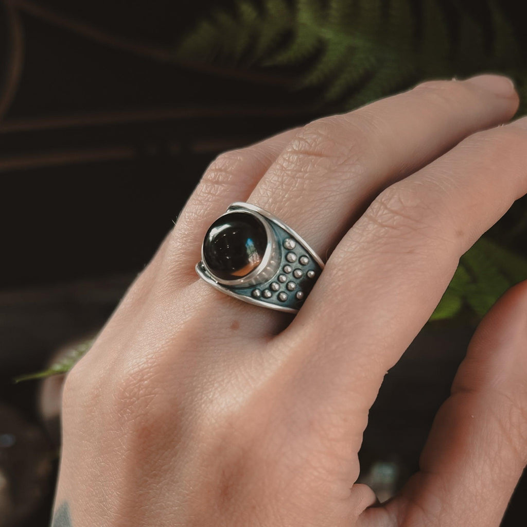 Ursa Ring // Smoky Quartz - Acid Queen Jewelry