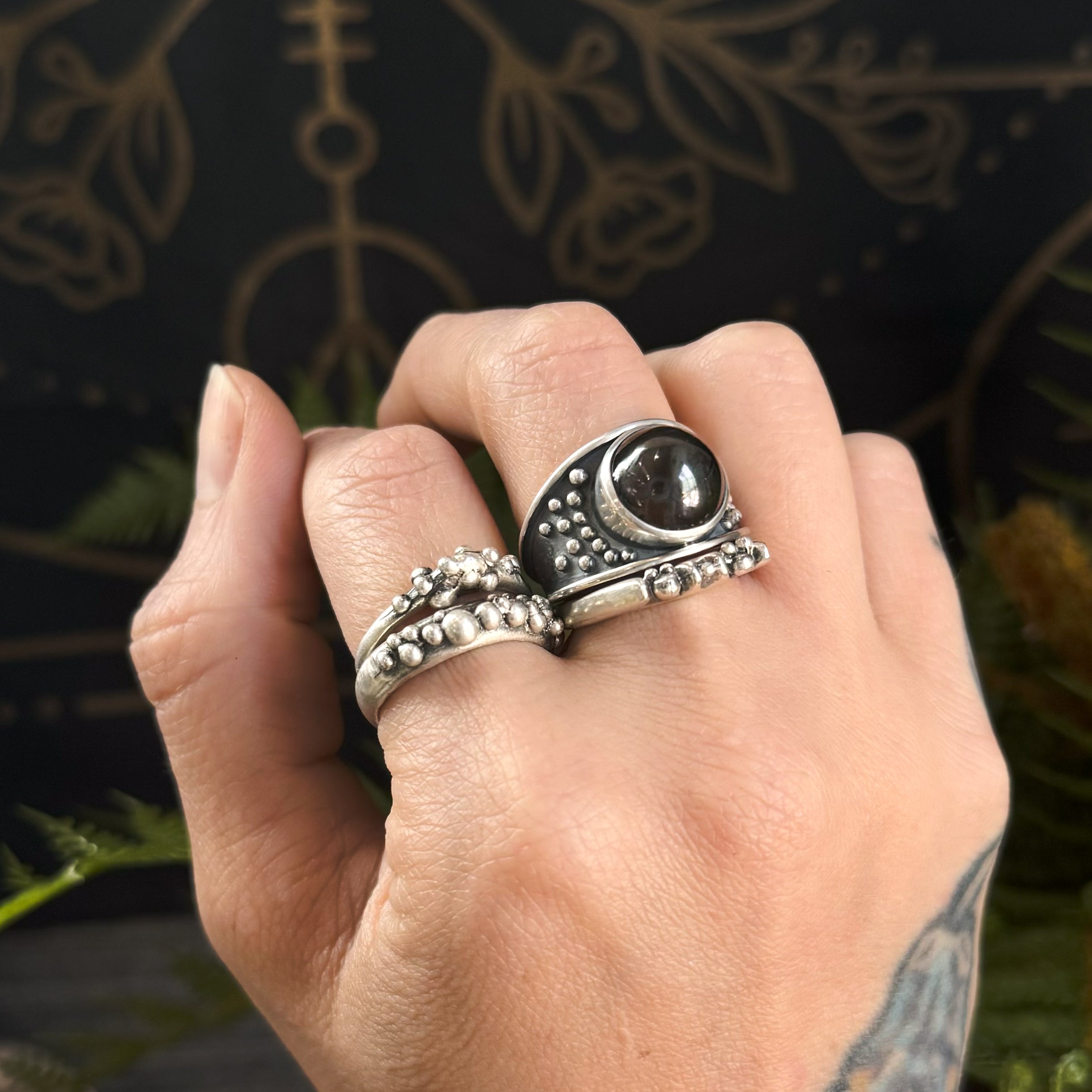 Ursa Ring // Smoky Quartz – Acid Queen Jewelry