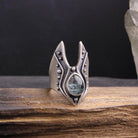 Moronoe Ring // Aquamarine - Acid Queen Jewelry