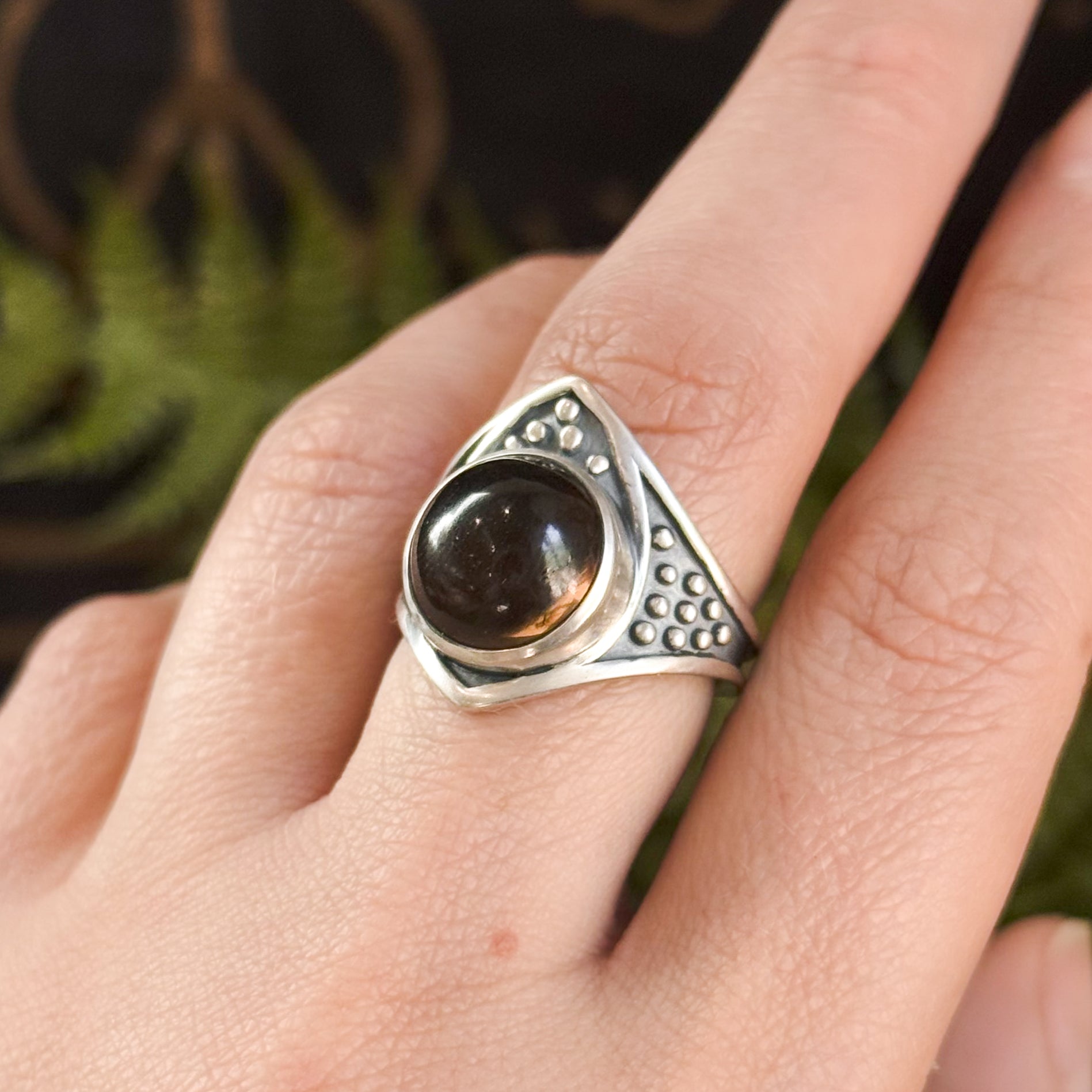 Draco Ring | Smoky Quartz & Sterling Silver – Acid Queen Jewelry