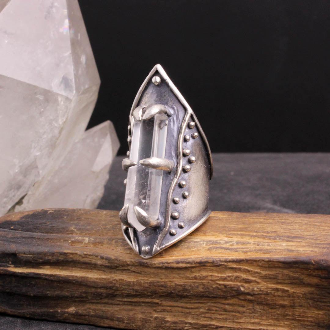 Sybil Amplifier Ring // Quartz - Acid Queen Jewelry