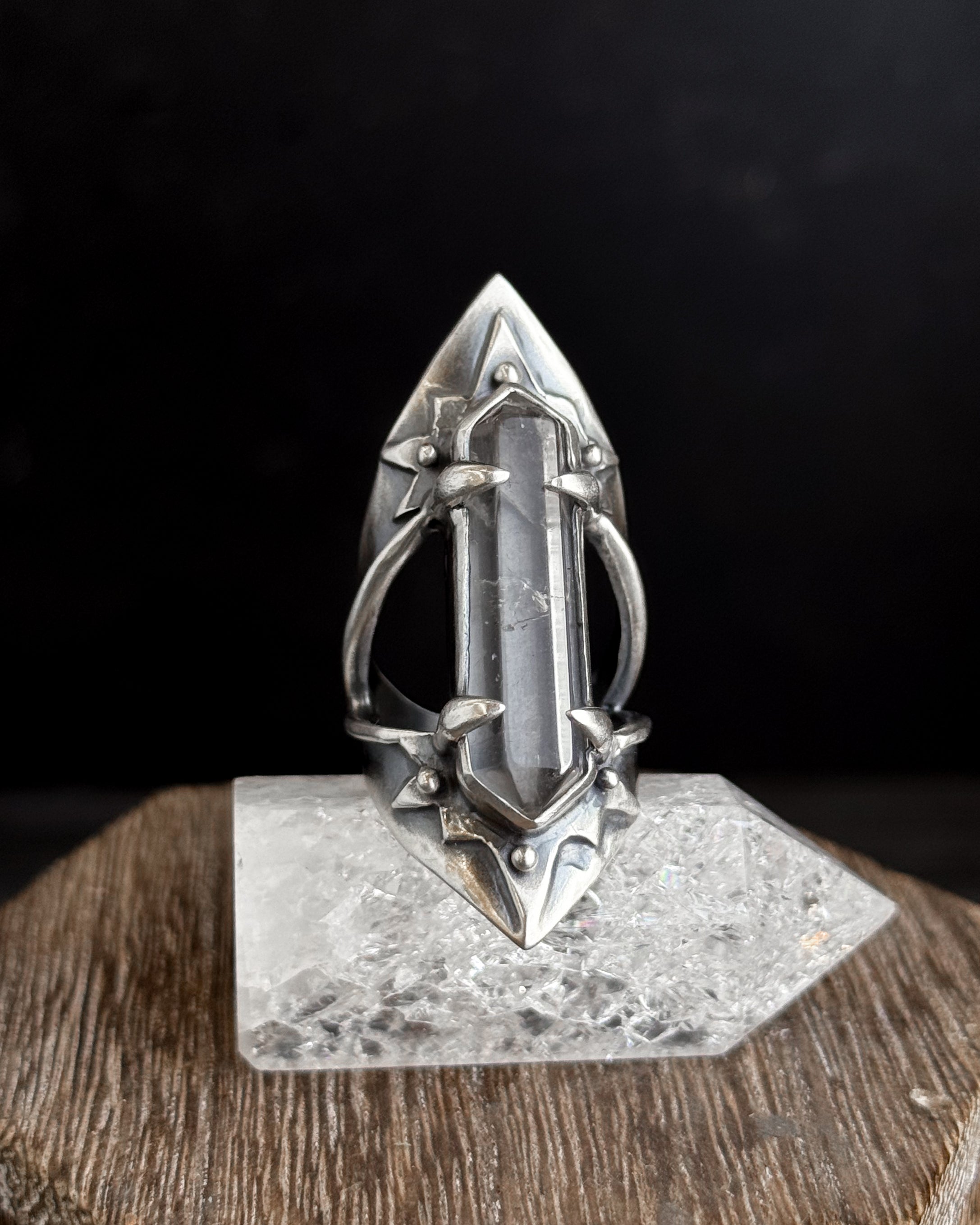 Starburst Amplifier Ring // Quartz - Size 9 - Acid Queen Jewelry