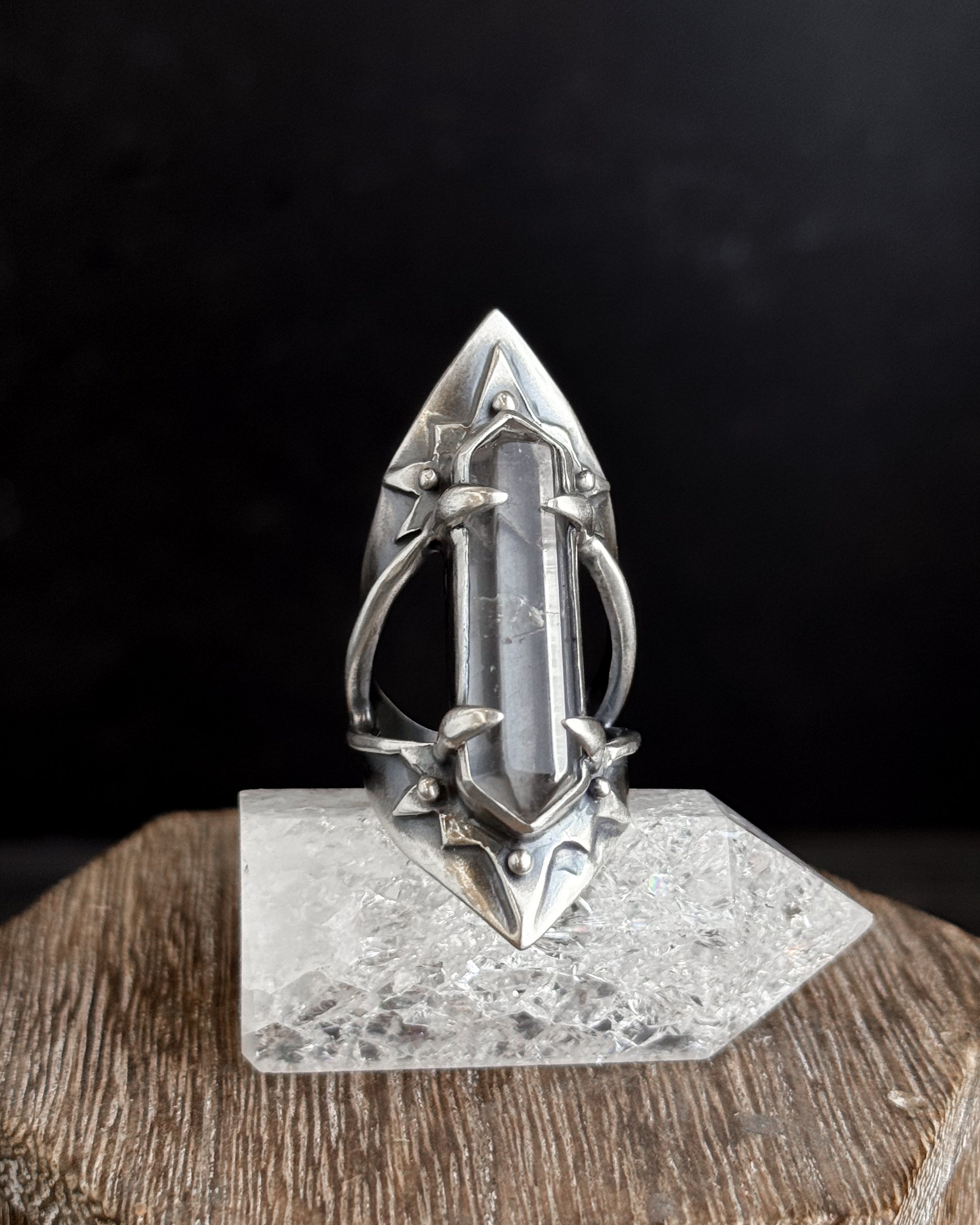 Starburst Amplifier Ring // Quartz - Size 9 - Acid Queen Jewelry