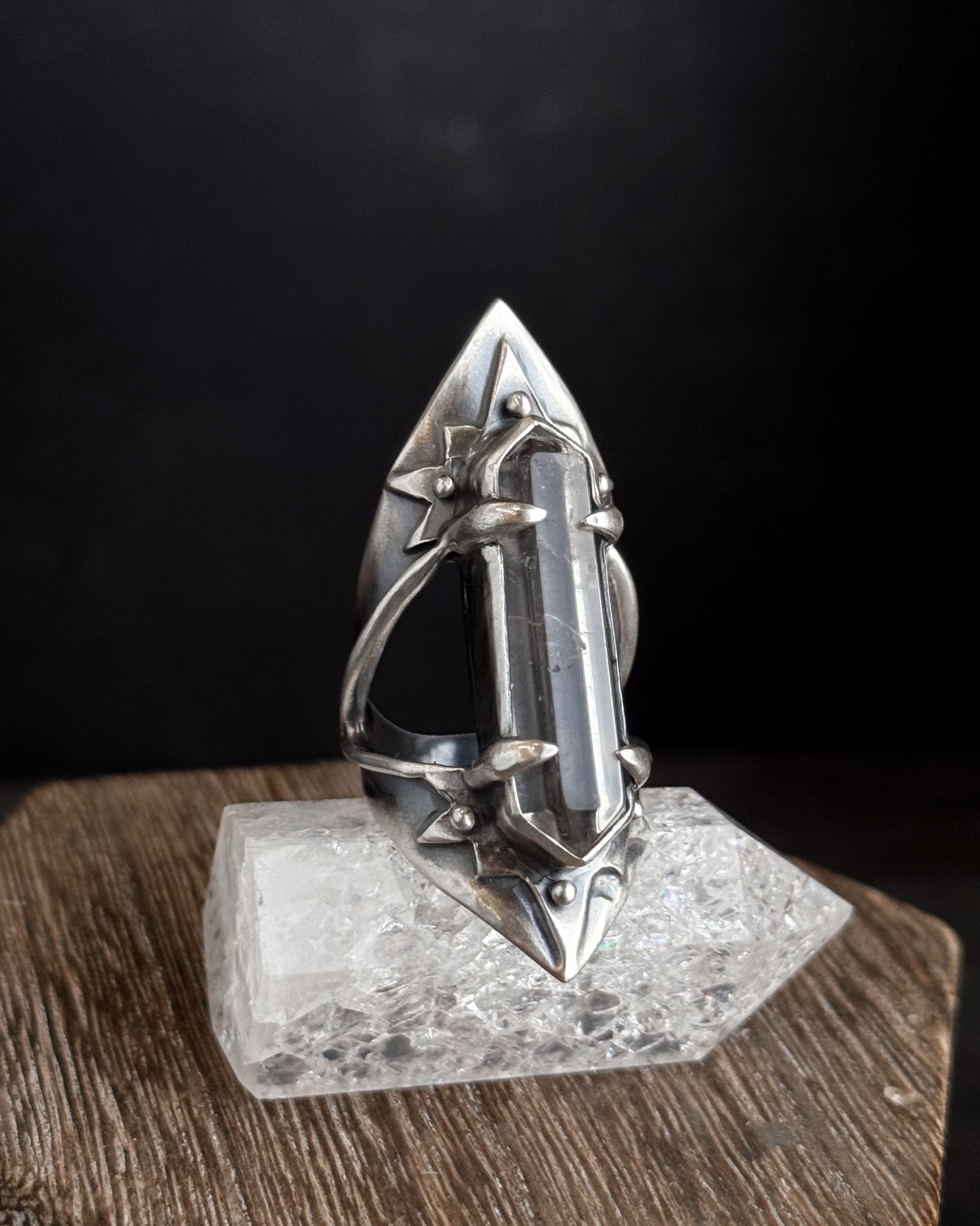 Starburst Amplifier Ring // Quartz - Size 9 - Acid Queen Jewelry