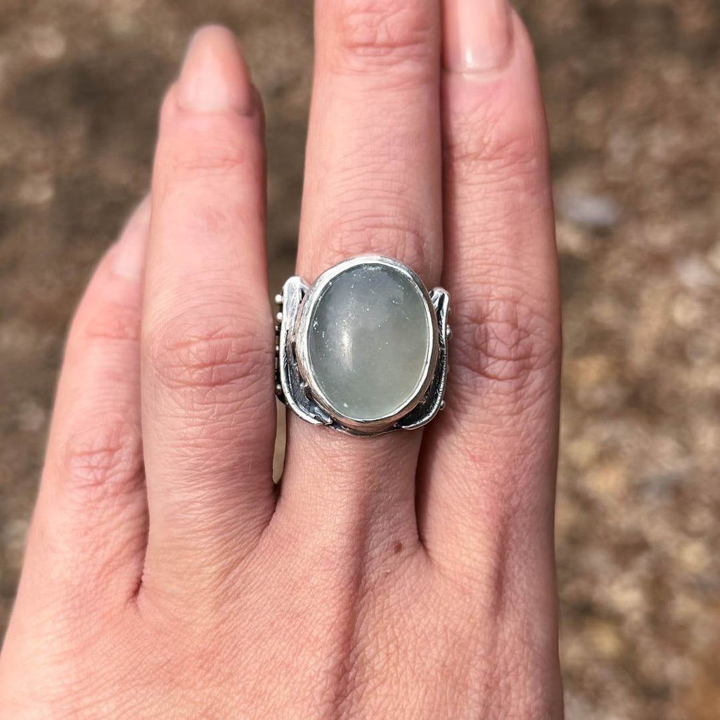 Dryades Ring - Size 8.25 // Aquamarine - Acid Queen Jewelry