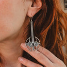 Battle Axe Dangle Earrings // Onyx - Acid Queen Jewelry