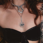 Battle Axe Necklace // onyx - Acid Queen Jewelry