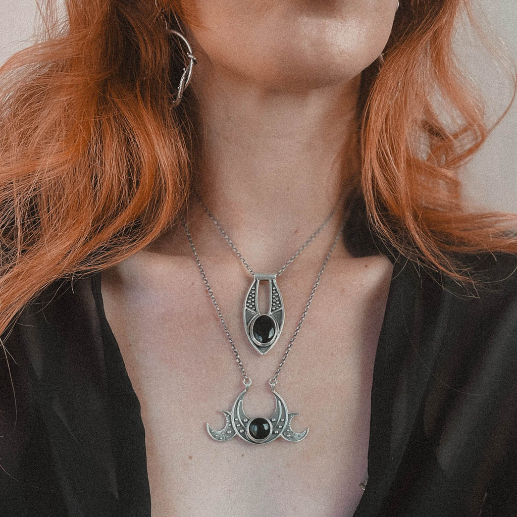 Ara Necklace // Black Onyx - Acid Queen Jewelry