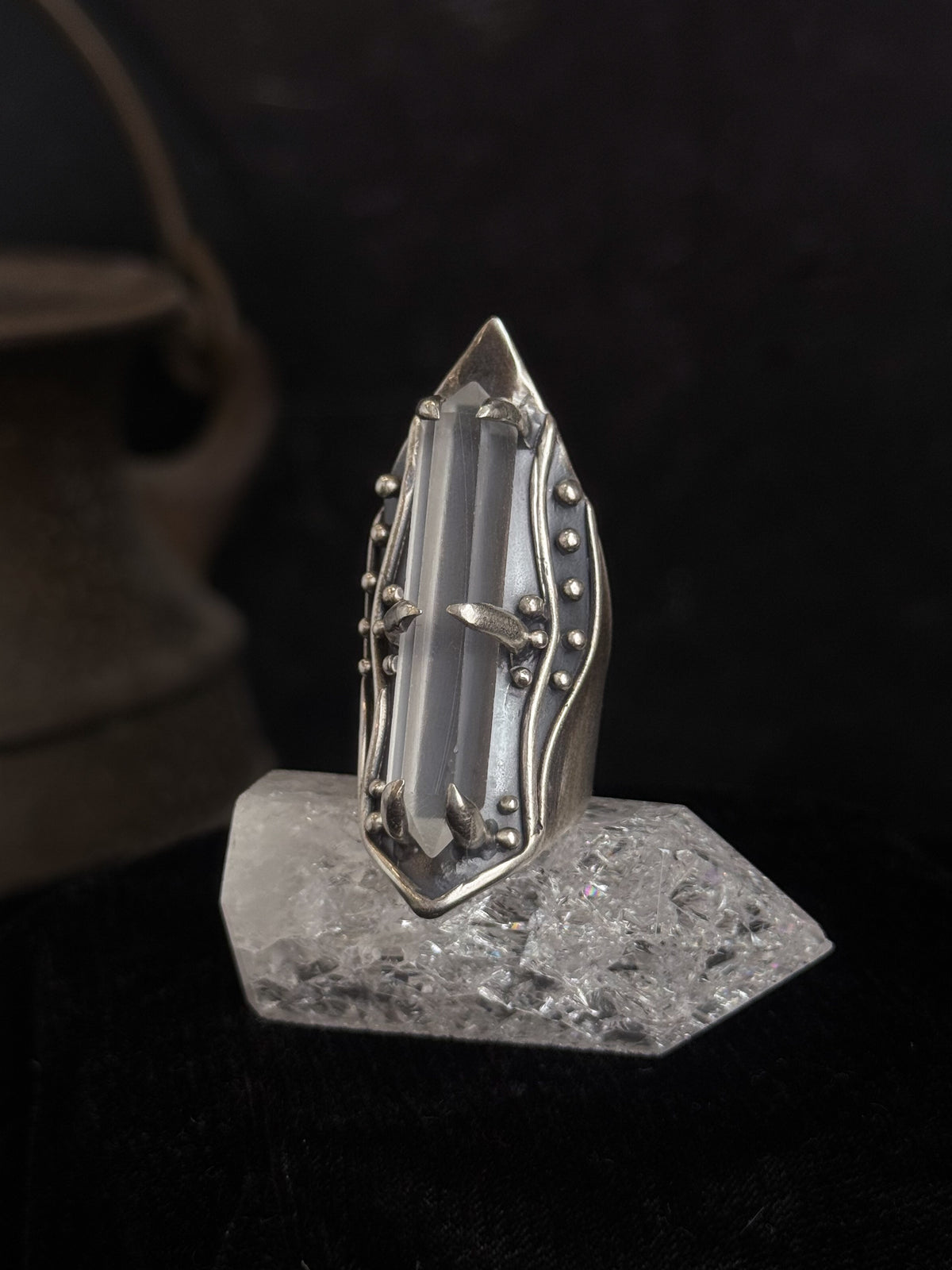 Guinevere Amplifier Ring | Quartz & Sterling Silver