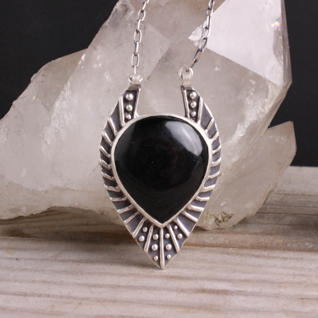 Voyager Necklace // Onyx - Acid Queen Jewelry