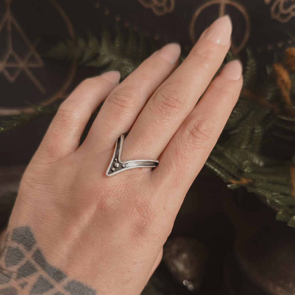 Freya Ring - Sterling Silver - Acid Queen Jewelry