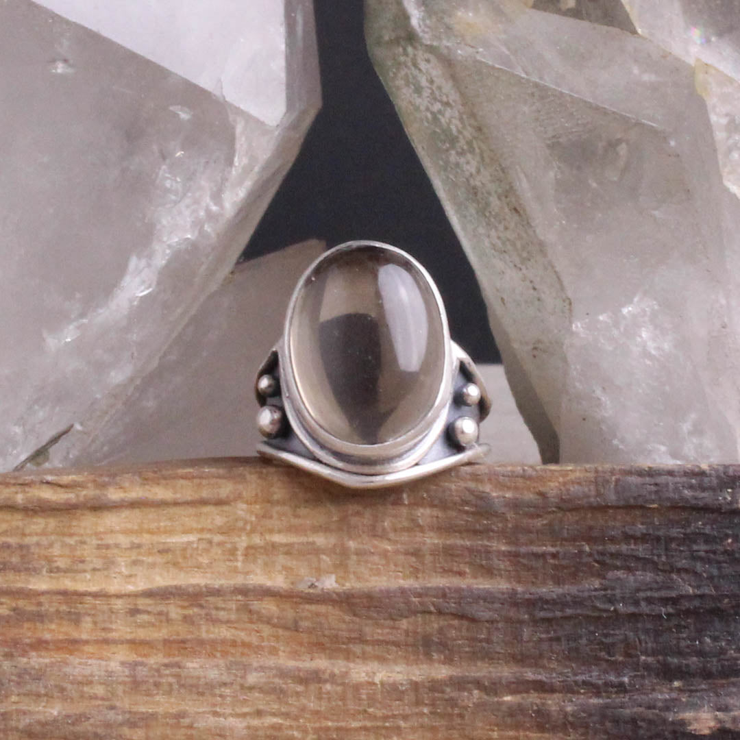 Size 5.5 // Smoky Quartz - Warrior Ring