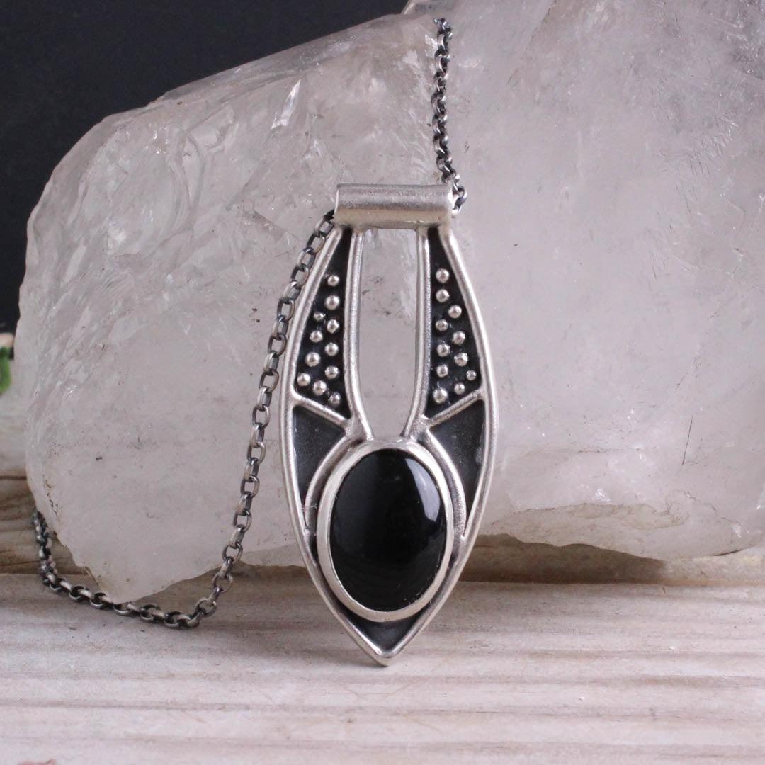 Ara Necklace // Black Onyx - Acid Queen Jewelry