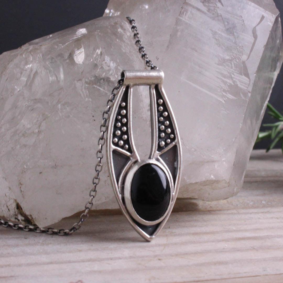 Ara Necklace // Black Onyx - Acid Queen Jewelry