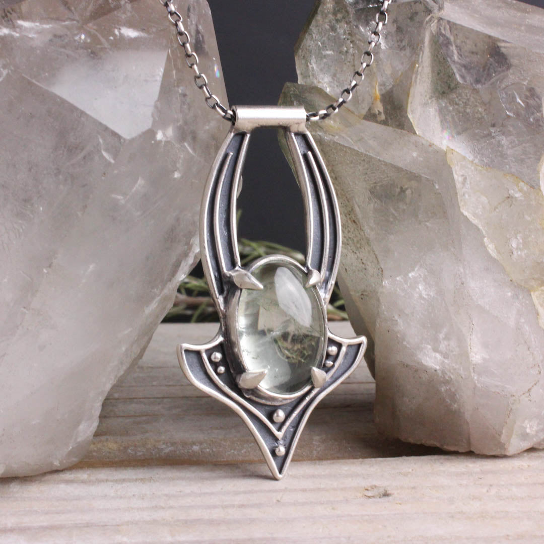 Voyager Necklace // Green Quartz – Acid Queen Jewelry