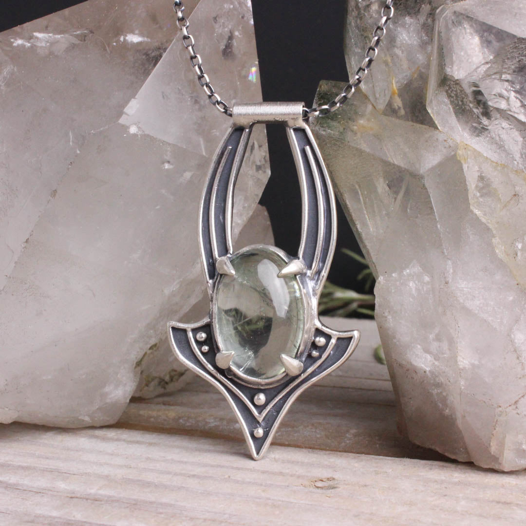 Voyager Necklace // Green Quartz – Acid Queen Jewelry