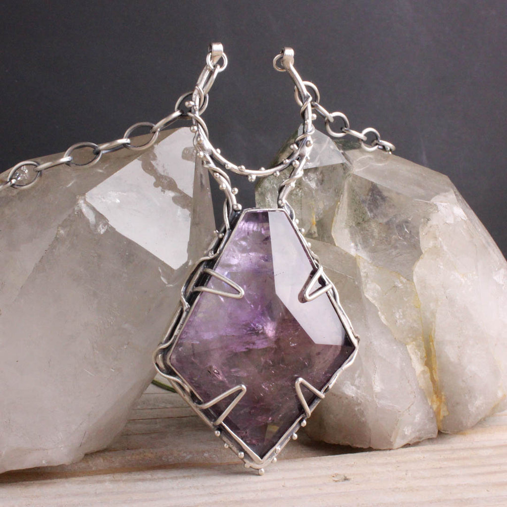 Crystal of Truth Necklace // Amethyst - Acid Queen Jewelry