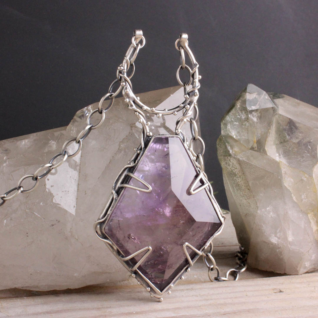 Crystal of Truth Necklace // Amethyst - Acid Queen Jewelry
