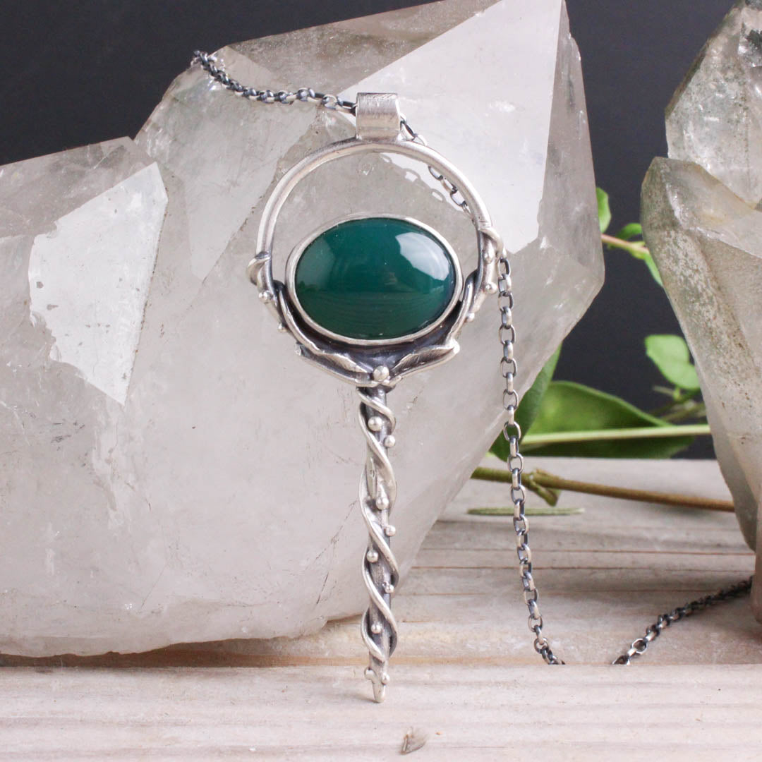 Wand Necklace // Jade
