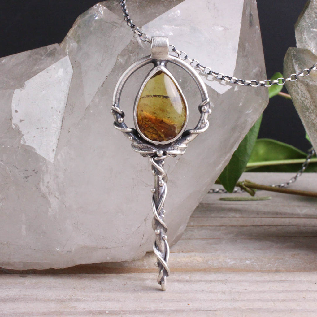 Wand Necklace // Amber - Acid Queen Jewelry