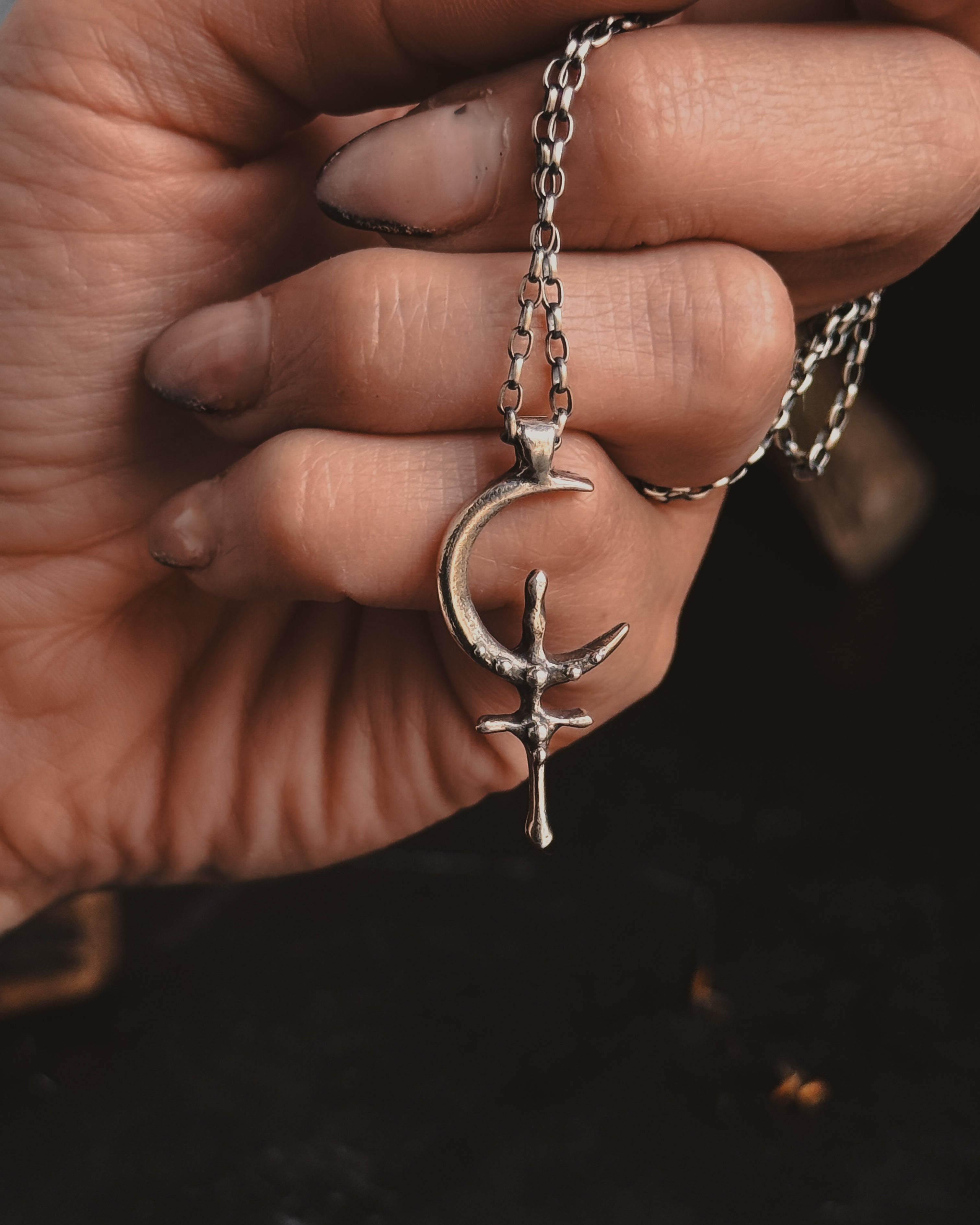 Lilith Cross Necklace | Sigil Pendant | Acid Queen Jewelry