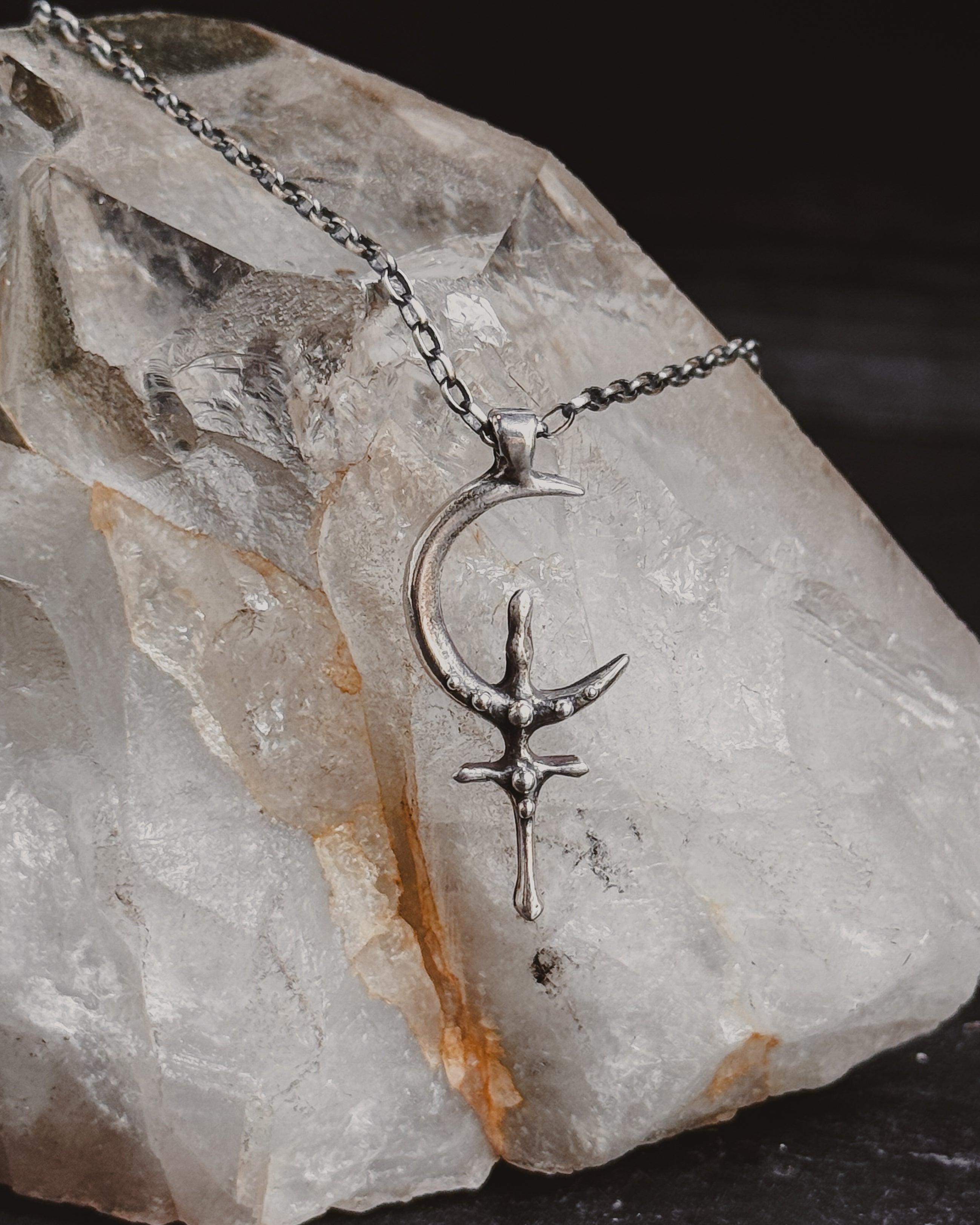 Lilith Cross Necklace | Sigil Pendant | Acid Queen Jewelry