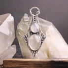 Nimue Necklace // Rainbow Moonstone + Quartz - Acid Queen Jewelry