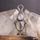 Nimue Necklace // Rainbow Moonstone + Quartz - Acid Queen Jewelry