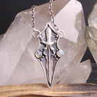 Sword Shield Necklace // Ethiopian Opal - Acid Queen Jewelry