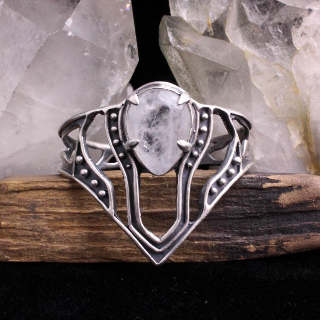 Nimue Cuff Bracelet // Quartz - Acid Queen Jewelry