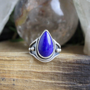 Warrior Ring //  Lapis Lazuli - Size 7 - Acid Queen Jewelry