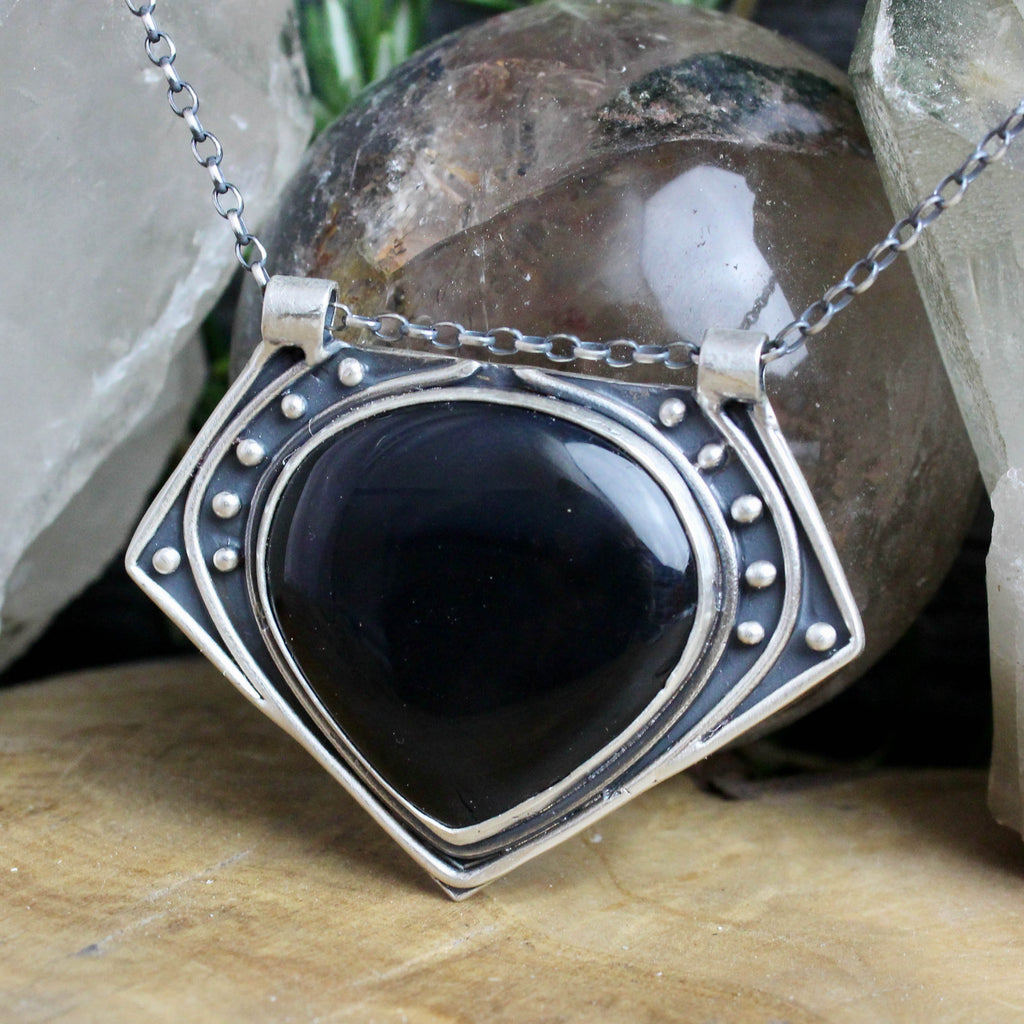 Voyager Necklace // Onyx - Acid Queen Jewelry