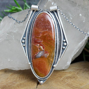 Voyager Necklace //  Red Jasper - Acid Queen Jewelry