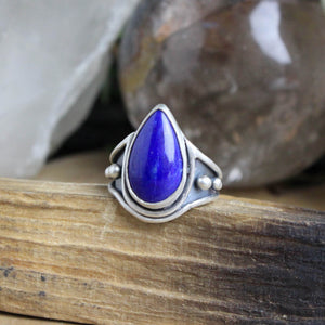 Warrior Ring //  Lapis Lazuli - Size 7 - Acid Queen Jewelry