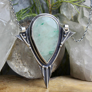 Voyager Necklace //  Green Aventurine - Acid Queen Jewelry