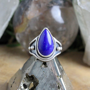 Warrior Ring //  Lapis Lazuli - Size 7 - Acid Queen Jewelry